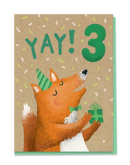 Stormy Knight Fox Age 3 Card