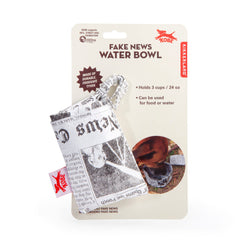 Kikkerland - Doggy Fake News Water Bowl