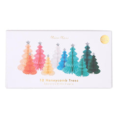 Meri Meri Rainbow Forest Honeycomb Decorations (set of 10)