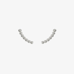 Matthew Calvin Beaded Climber Stud Earrings - Silver