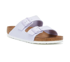 Birkenstock Arizona Vegan Double Strap Narrow Fit Lavender Fog Sandals