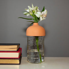 Kikkerland Terracotta Vase Tops