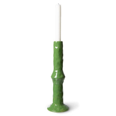 HKliving Medium Ceramic Candle Holder - Fern Green
