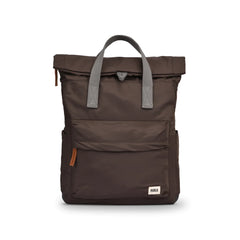 Roka Canfield B Small Sustainable Nylon Dark Chocolate Backpack