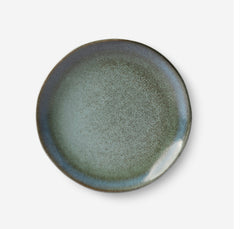 HKliving 70's Ceramics Dessert Plates Moss - Set of 2