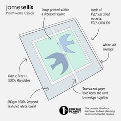 James Ellis Vase with Yellow Flowers Paintworks Card