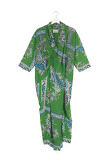 One Hundred Stars Crepe Rachel Dress Handkerchief Green