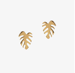 Matthew Calvin Monstera Stud Earrings