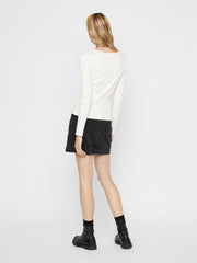 Pieces Nukisa Long Sleeve Cardigan - Cloud Dancer