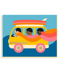 Surf Bus Bon Voyage Card - 1973