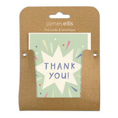 James Ellis Exploding Star Thank You Pack of 5