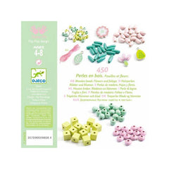 Djeco Wooden Beads Flowers and Foliage