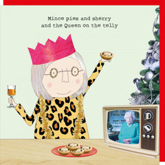 Rosie Made A Thing Christmas - Girl Sherry Card