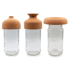 Kikkerland Terracotta Vase Tops