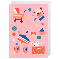 Lagom Design Baby Girl Card