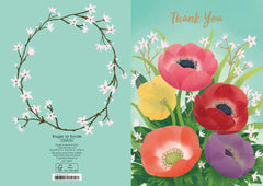 Roger La Borde Floral Thank You Card