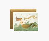 Rifle Paper Vintage Mermaid Birthday Card