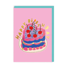 Ohh Deer Heart Cake Birthday Card