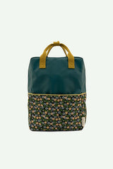 Sticky Lemon - Large Backpack Gold / Edison Teal + Flower Field Green
