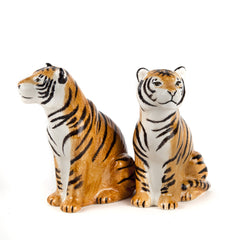 Quail Ceramics Tiger Salt & Pepper Shakers