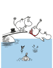 Moomin Take The Dive Greeting Card