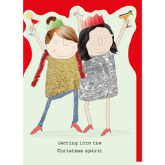 Rosie Made A Thing Christmas — “Getting Into The Christmas Spirit” Card