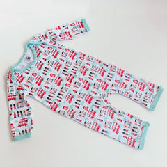 Little Red Bus Baby Romper