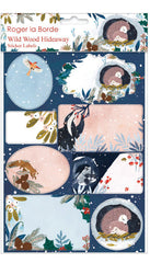 Roger la Borde Christmas Stickers - Wild Wood Hideaway
