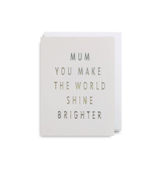 Lagom Design - Mum Shine Bright Mini Card