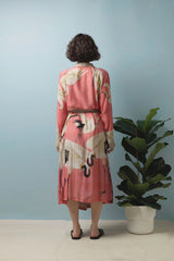 One Hundred Stars Stork Lipstick Pink Gown