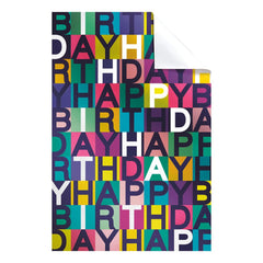 Stewo Happy Birthday Single Sheet Wrap