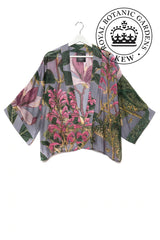 One Hundred Stars Magnolia Flower Grey Kimono