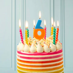 Talking Tables - Birthday Twirl Candles with Holders