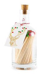 Archivist Jo Faulkner Luxury Glass Bottle Matches - Reindeer