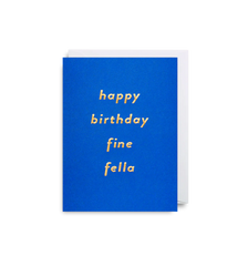 Lagom Design Happy Birthday Fine Fella Mini Card