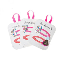 Rockahula Kids Birthday Age Glitter Hair Clips 3-8