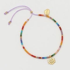 Beaded Rainbow Sun Charm Louise Bracelet