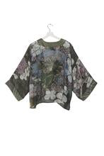 One Hundred Stars Kew Hydrangea Forest Kimono