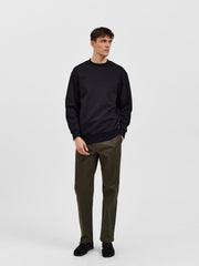Selected Homme Relax Hoffman Crew Neck Sweater - Black