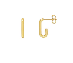 Estella Bartlett Long Link Drop Earrings Gold Plated