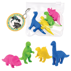Rex London - Dinosaur Erasers - Set Of 4