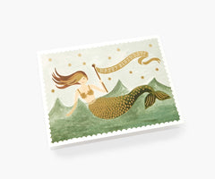 Rifle Paper Vintage Mermaid Birthday Card