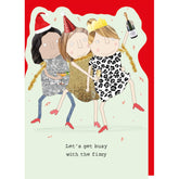 Rosie Made A Thing Christmas - “Let’s Get Busy With The Fizzy” Card
