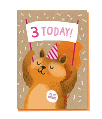 Stormy Knight Squirrel Age 3 Card
