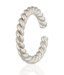 Scream Pretty - Silver Twisted Ear Cuff