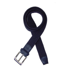 Tyler & Tyler Woven Belt - Navy