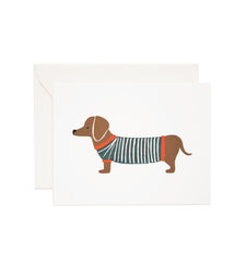 Rifle Paper Dachshund Card