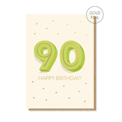 Stormy Knight 90th Milestone Birthday Card