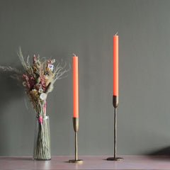 Dining Candle - Fluro Orange