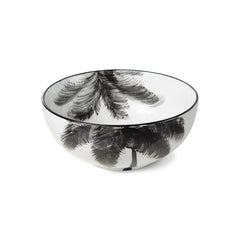 HKliving Bold & Basic Ceramics Porcelain Bowl - Palms